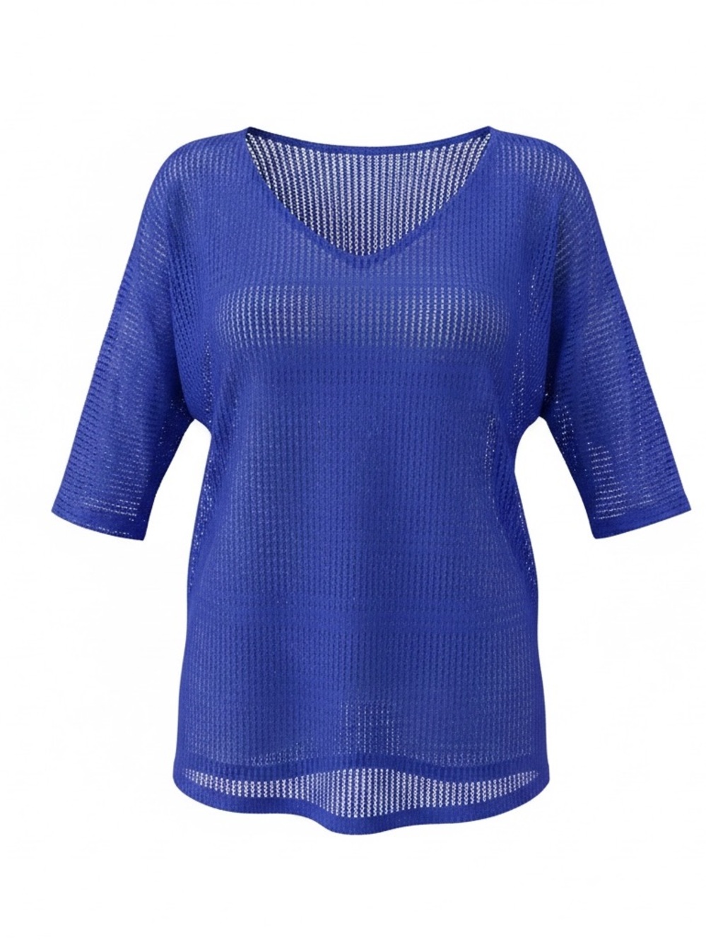 O'Neill Royal Blue Open-Knit V‑Neck Swim Coverup